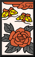花札の牡丹に蝶